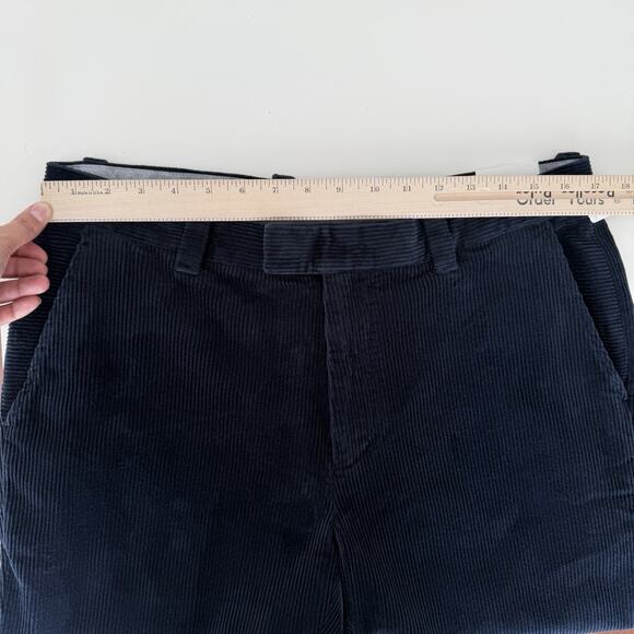 Brooks Brothers Corduroy Pants Mens 34x30 Navy Blue Milano Fit Wide Wale Cotton - Picture 9 of 11